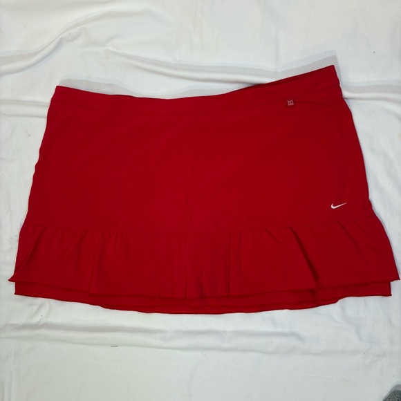 Nike Red Pleated Skort, Dri-fit- Size 16 - Picture 1 of 7